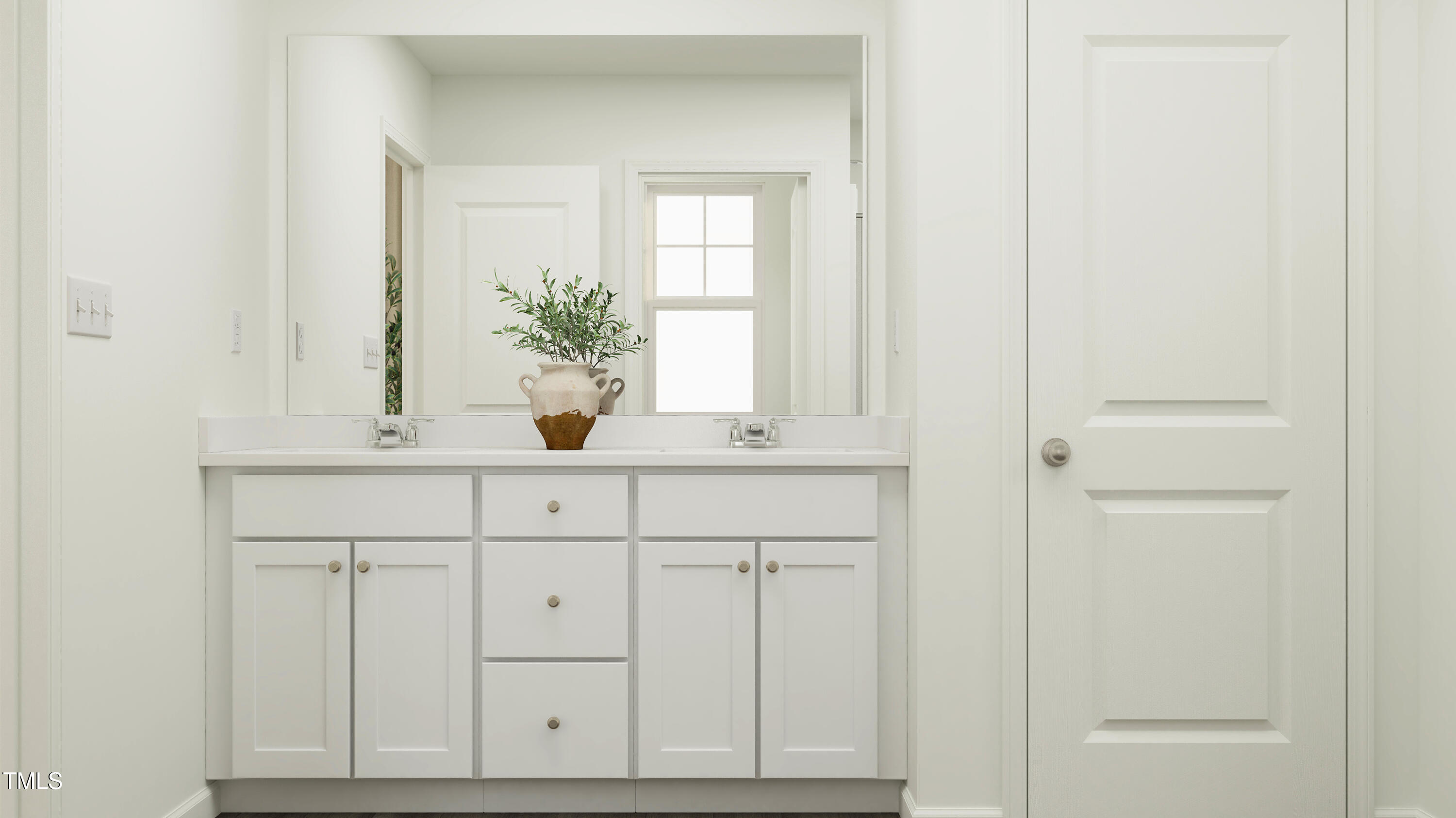 235 Digging Time Avenue Princeton, NC 27569 - Photo 19 of 26 a bathroom with a sink vanity and a mirror