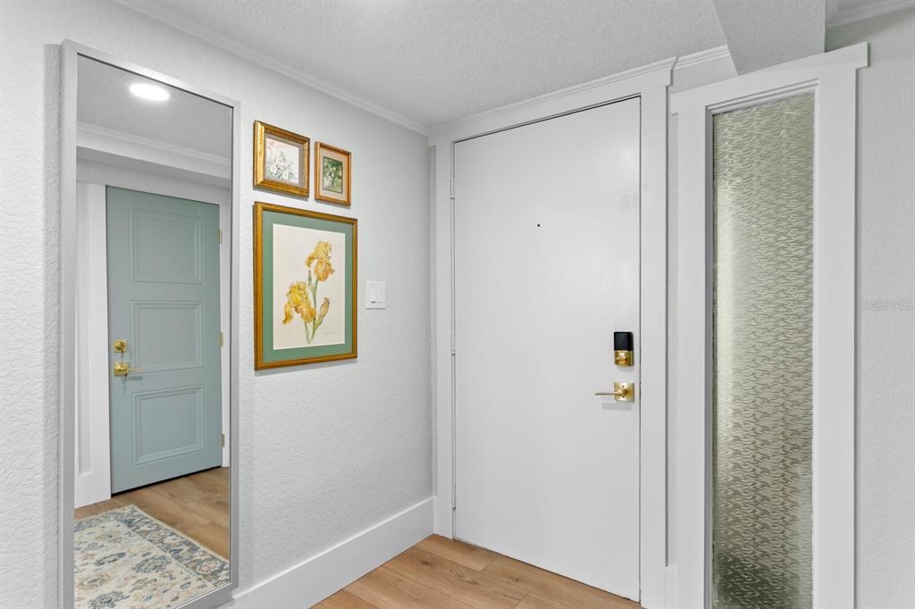 16332 Gulf Boulevard, Unit 3B Redington Beach, FL 33708 - Photo 9 of 91 a view of front door with wooden floor