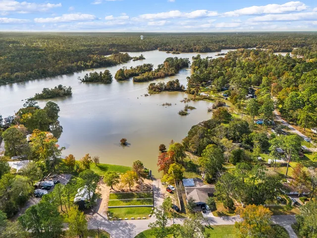 a view of a city and lake view