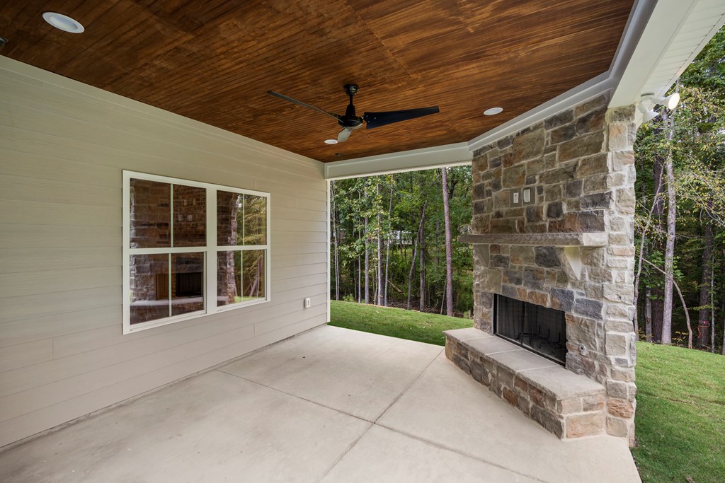 299 Ridgeway Drive Cataula, GA 31804 - Photo 40 of 52 a view of a porch with a fireplace