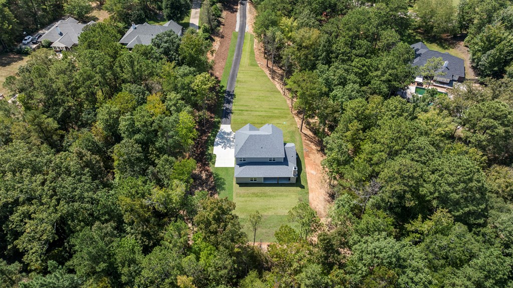 299 Ridgeway Drive Cataula, GA 31804 - Photo 49 of 52 an aerial view of a house with a garden