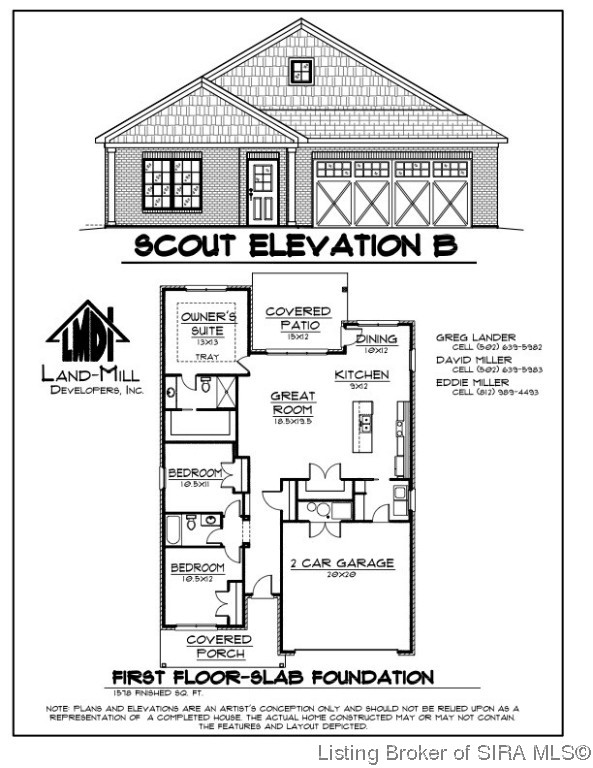 4661 Red Tail Ridge Jeffersonville, IN 47130 - Photo 37 of 37 SCOUT-B FLOOR PLAN