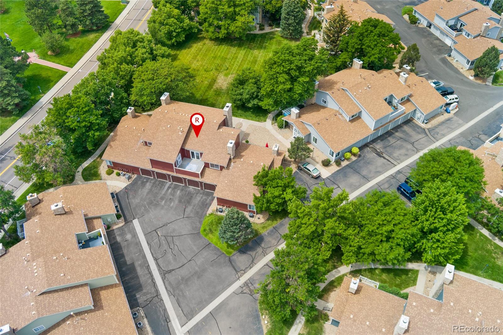 8417 Everett Way, Unit E Arvada, CO 80005 - Photo 29 of 36 an aerial view of residential house with outdoor space and street view