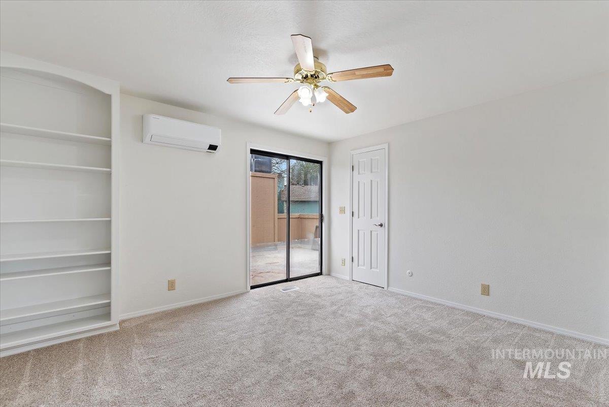 4297 Nystrom Way Boise, ID 83713 - Photo 22 of 50 Upstairs bedroom with carpet, walk-in-closet, access to balcony, and a minisplit