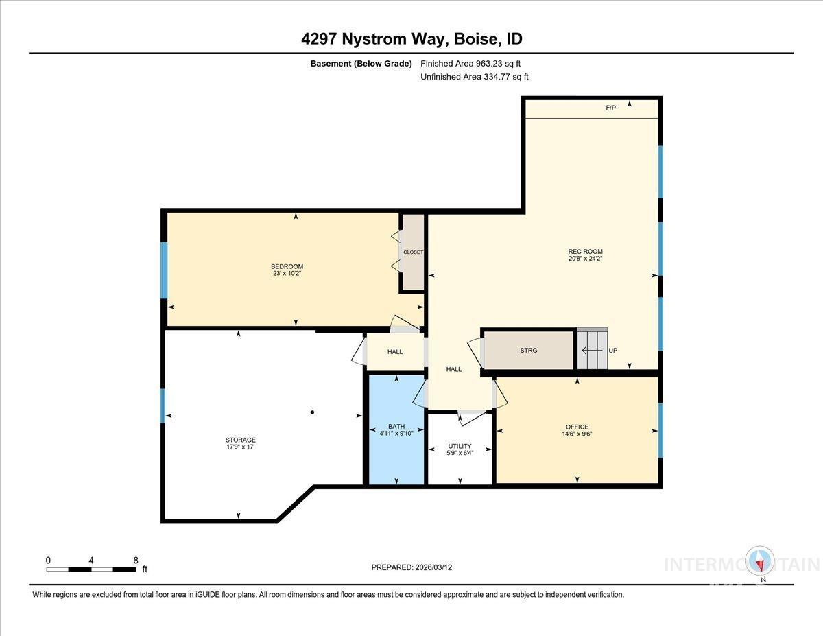 4297 Nystrom Way Boise, ID 83713 - Photo 50 of 50 Basement floor plan