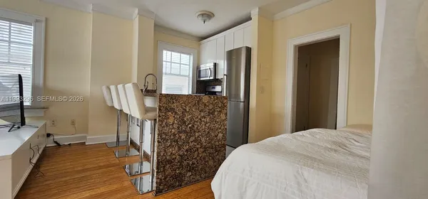 a view of a small space