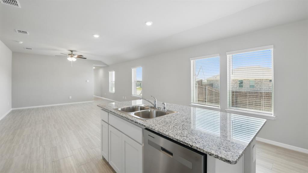 172 Mojave Road Boyd, TX 76023 - Photo 4 of 40 a kitchen with granite countertop a sink and a window