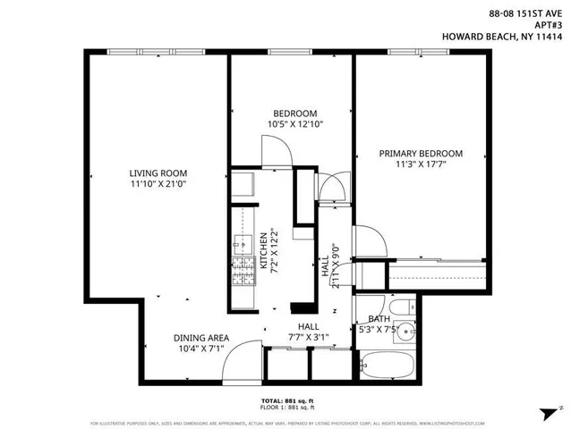 $219,000 | 88-08 151st Avenue, Unit 3H | Lindenwood