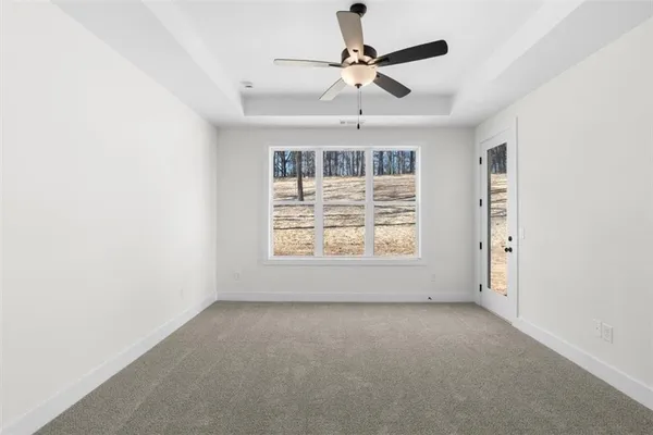 a spacious bathroom with a double vanity sink mirror and
