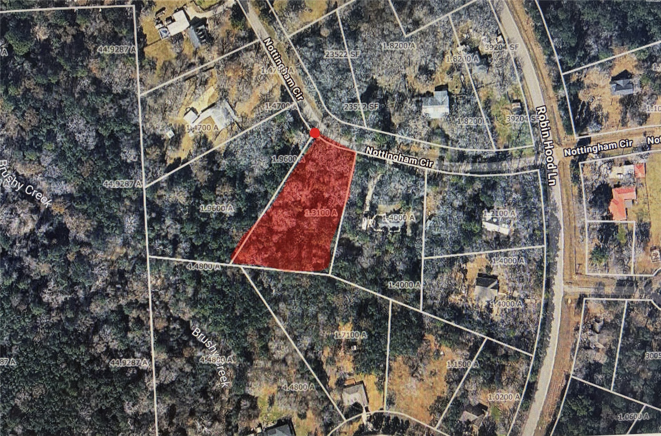 a bird view of a house