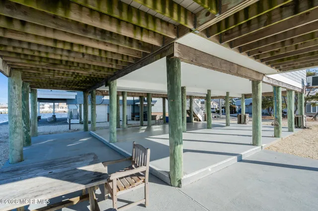 a view of a porch with furniture