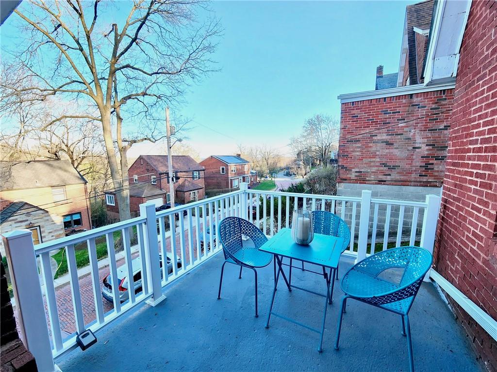 2630 Mt Royal Road Pittsburgh, PA 15217 - Photo 2 of 21 a view of a chair and table in the balcony