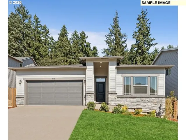 front view of house with a yard