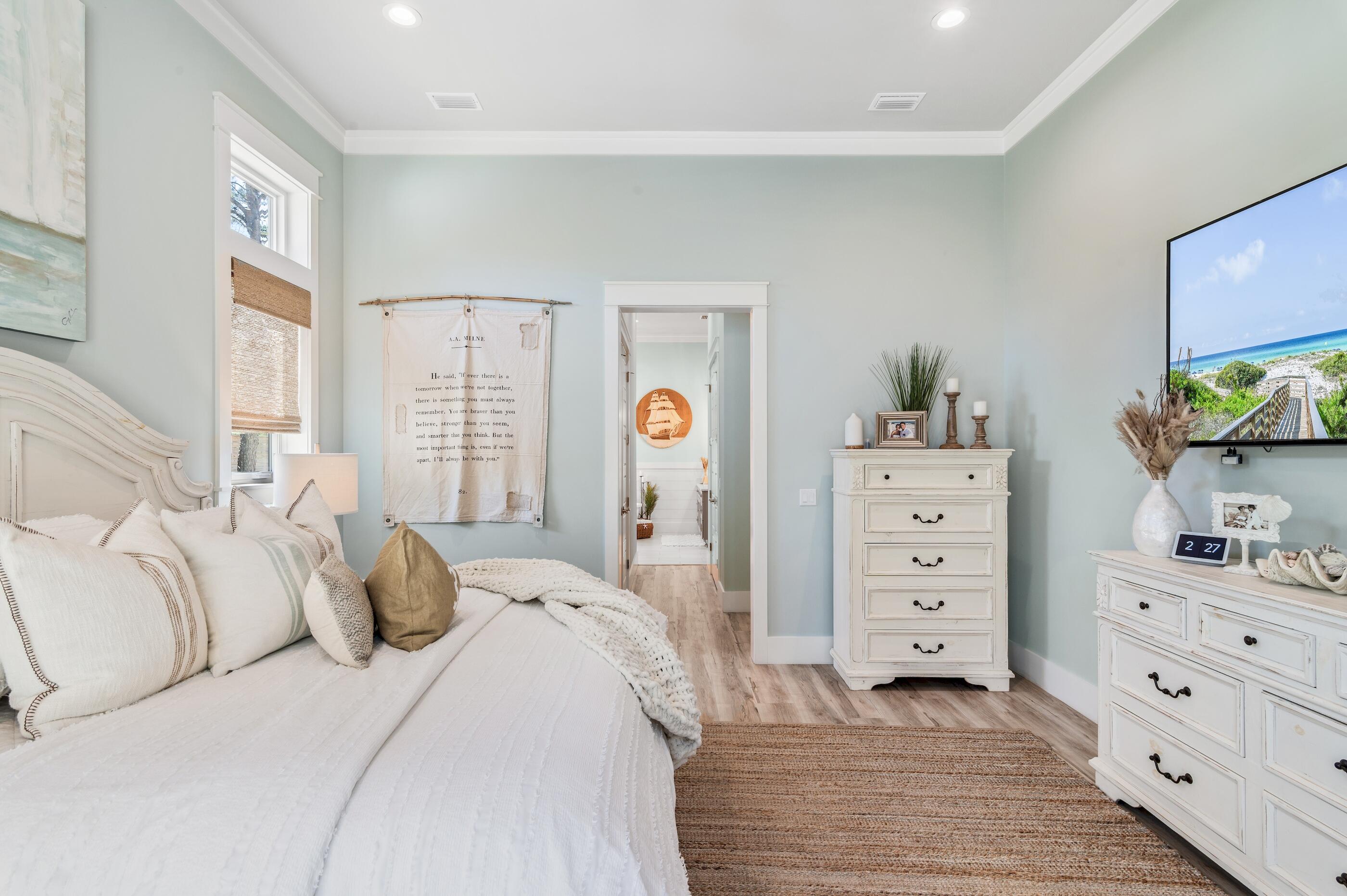 88 Beth Lane Santa Rosa Beach, FL 32459 - Photo 28 of 79 a bedroom with a bed and a dresser