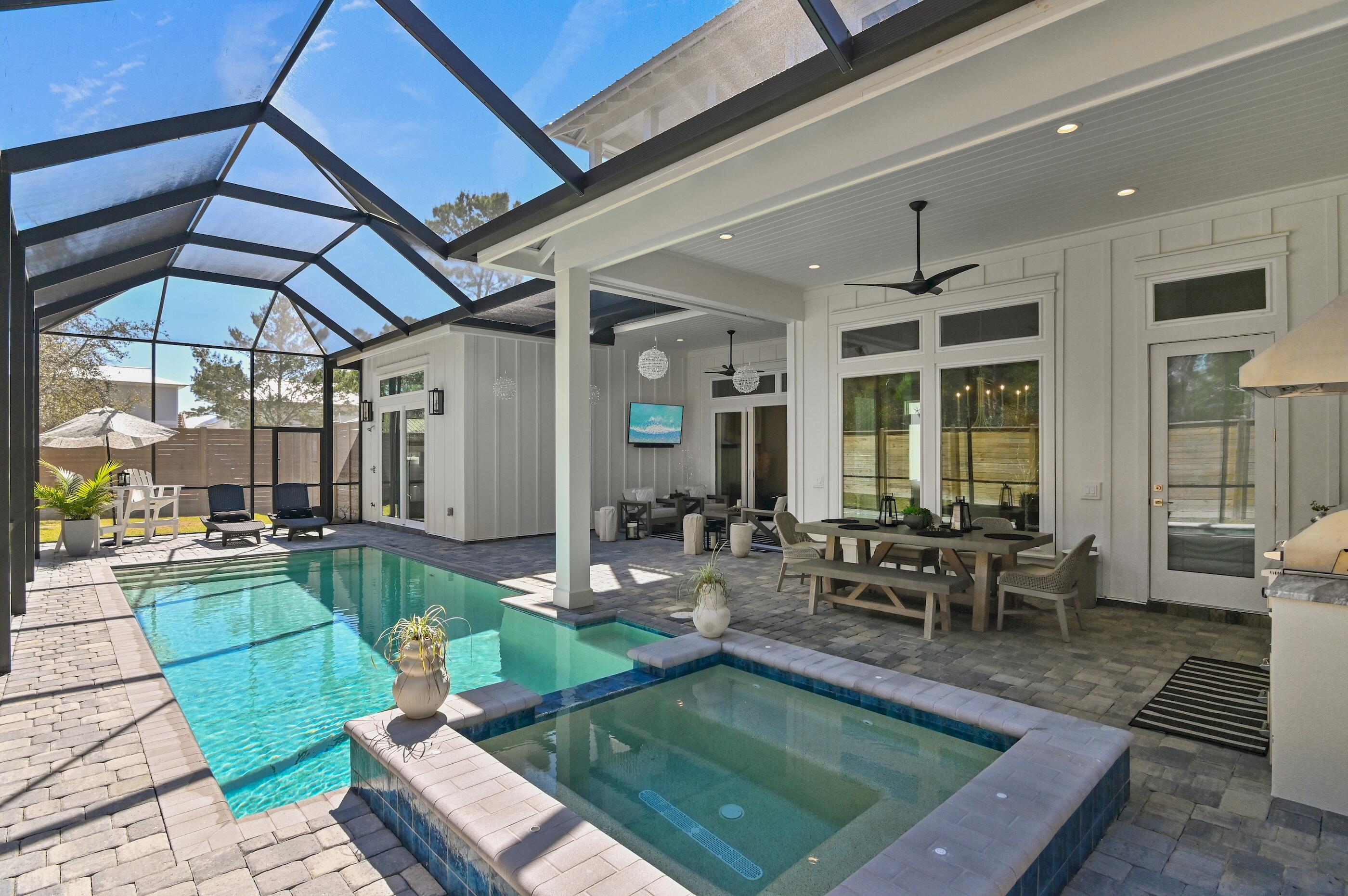 88 Beth Lane Santa Rosa Beach, FL 32459 - Photo 60 of 79 Gas heated Spa - Hot Tub