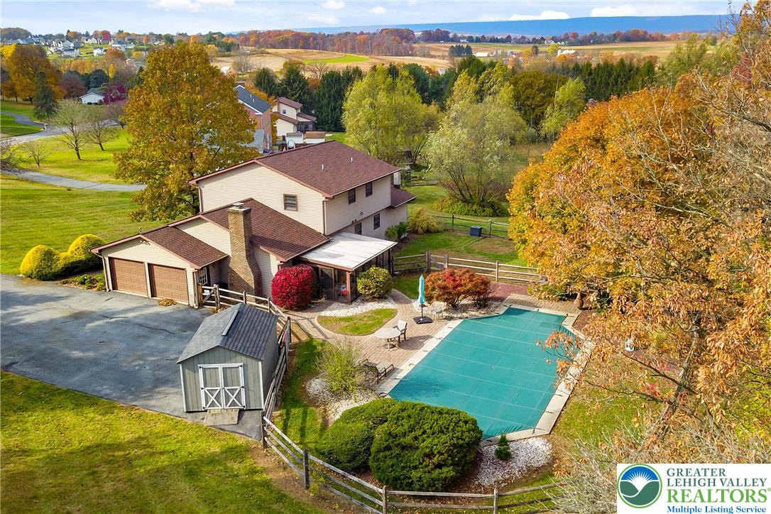 228 Cherry Hill Road Nazareth, PA 18064 - Photo 2 of 51 an aerial view of residential houses with outdoor space