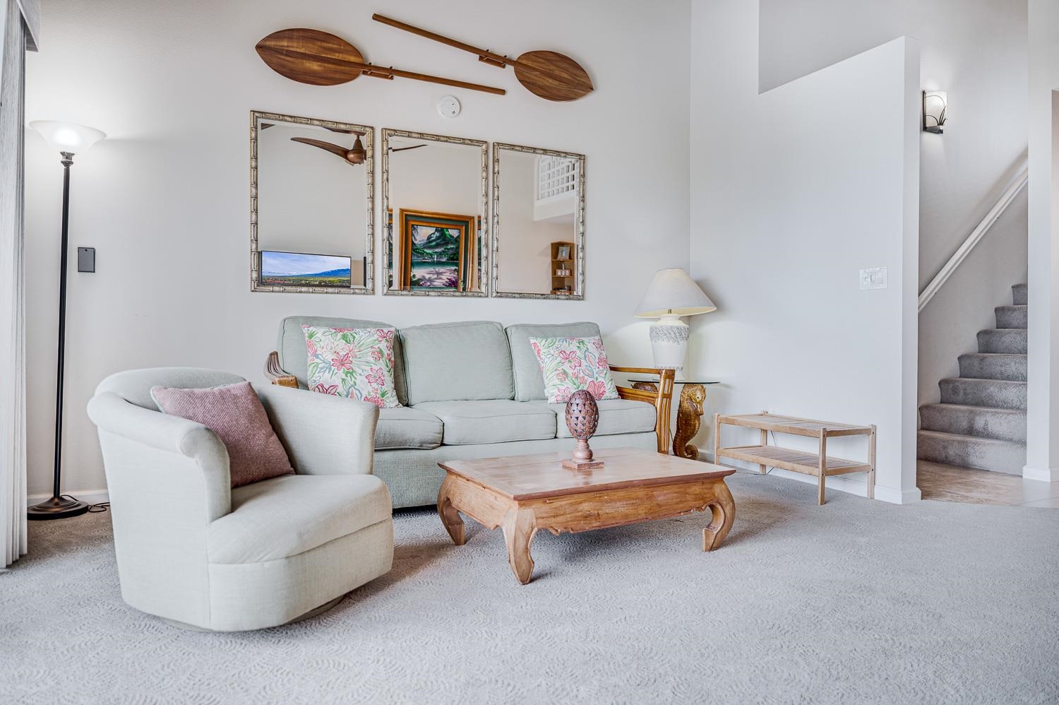 2777 South Kihei Road, Unit J214 Kihei, HI 96753 - Photo 28 of 46 a living room with furniture and a table