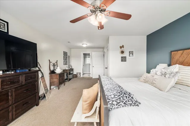 a view of a room with storage