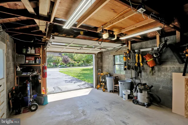 a front view of a house with patio