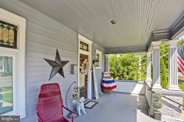 a house view with a seating space