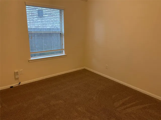 an empty room with closet