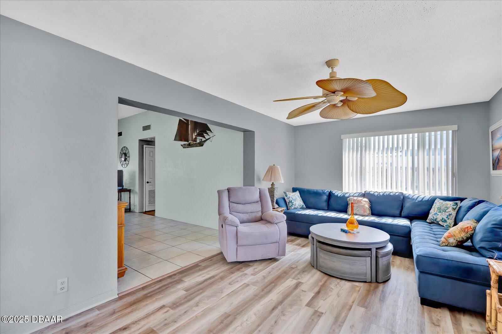 34 Dolphin Avenue Ormond Beach, FL 32176 - Photo 25 of 52 a living room with furniture and wooden floor