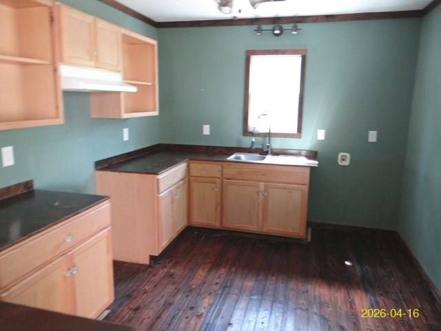 144 Old Sardis Church Road Clayton, AL 36016 - Photo 29 of 34 a kitchen with a sink a window and cabinets