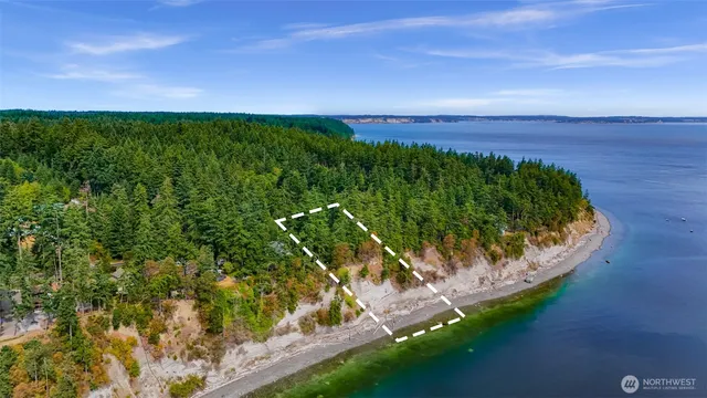 a view of a garden with a building in the background