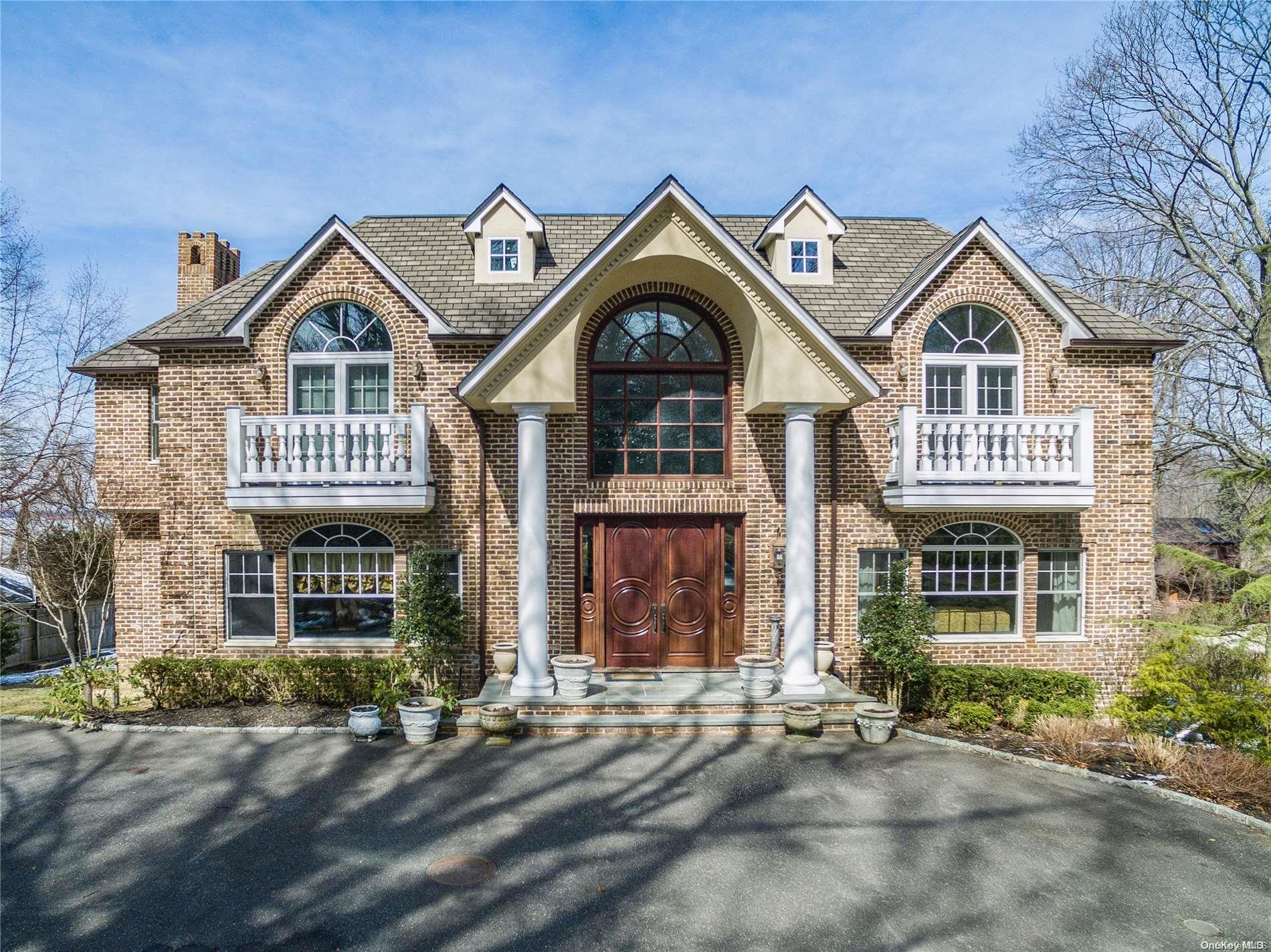 a front view of a house