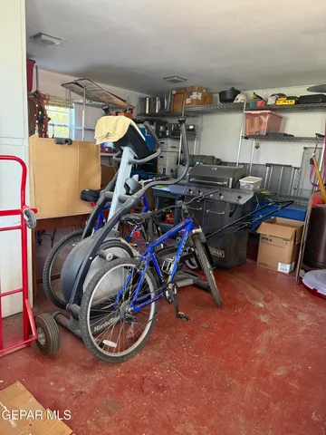 a room with gym equipment