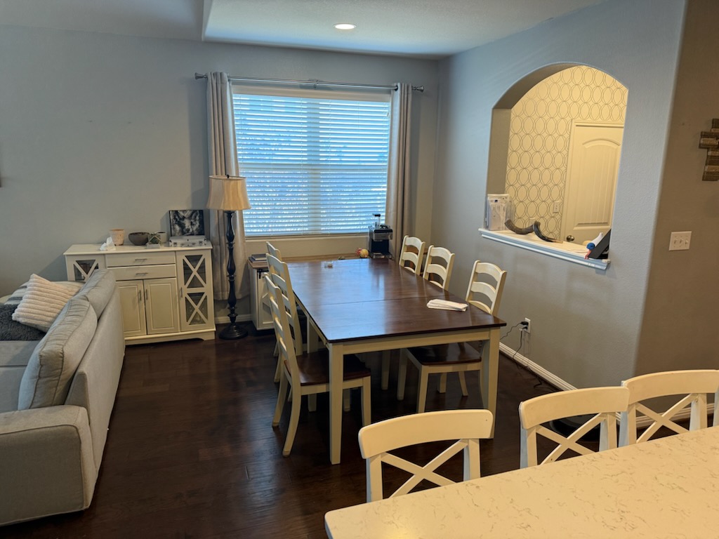 351 Wincliff Drive Buda, TX 78610 - Photo 15 of 25 Dining space featuring dark wood finished floors
