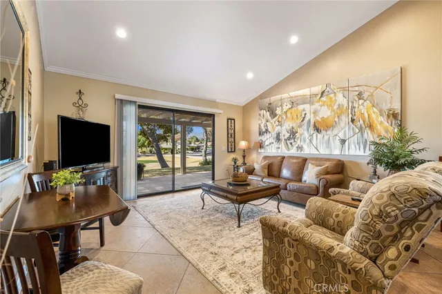 a view of a backyard with large trees