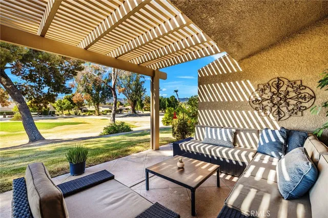 a view of a city from a terrace