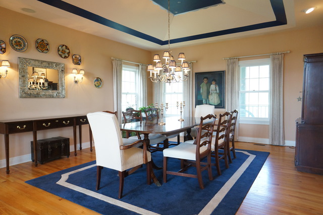 43W145 Campton Hills Road Elburn, IL 60119 - Photo 11 of 23 a view of a dining room with furniture a chandelier and wooden floor
