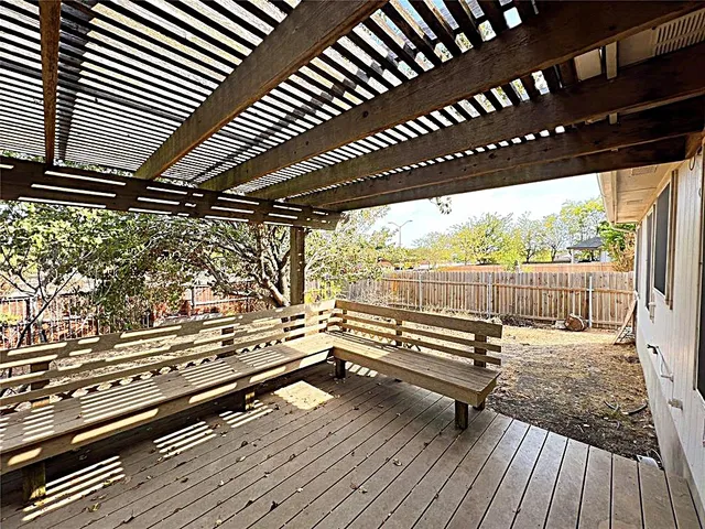 a view of outdoor space with seating space