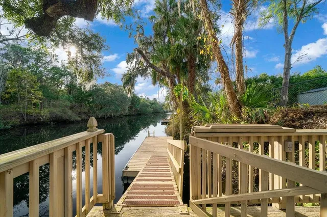 a view of an outdoor space with a lake view