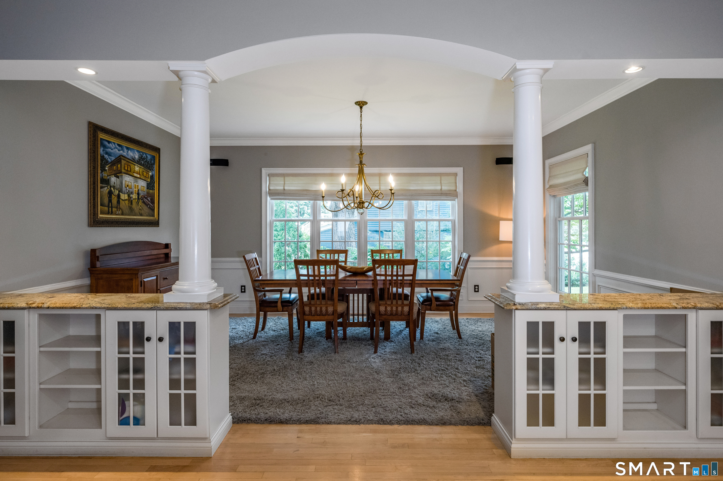 63 Broad Street Guilford, CT 06437 - Photo 4 of 40 a view of a dining room with furniture window and outside view