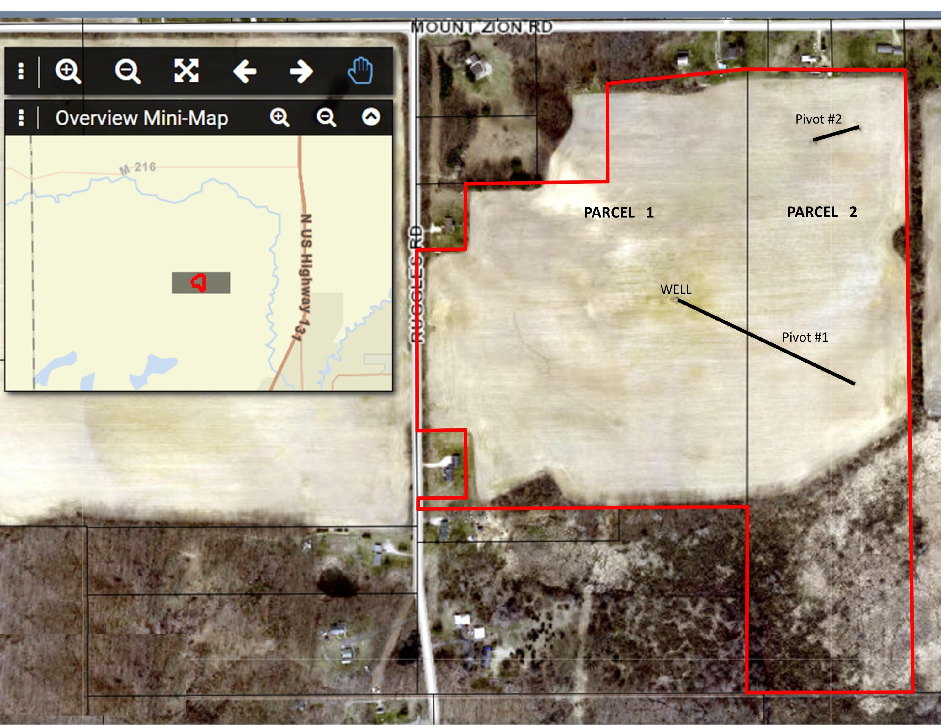 Three Ruggles Road Three Rivers, MI 49093 - Photo 4 of 5 Aerial with lot lines