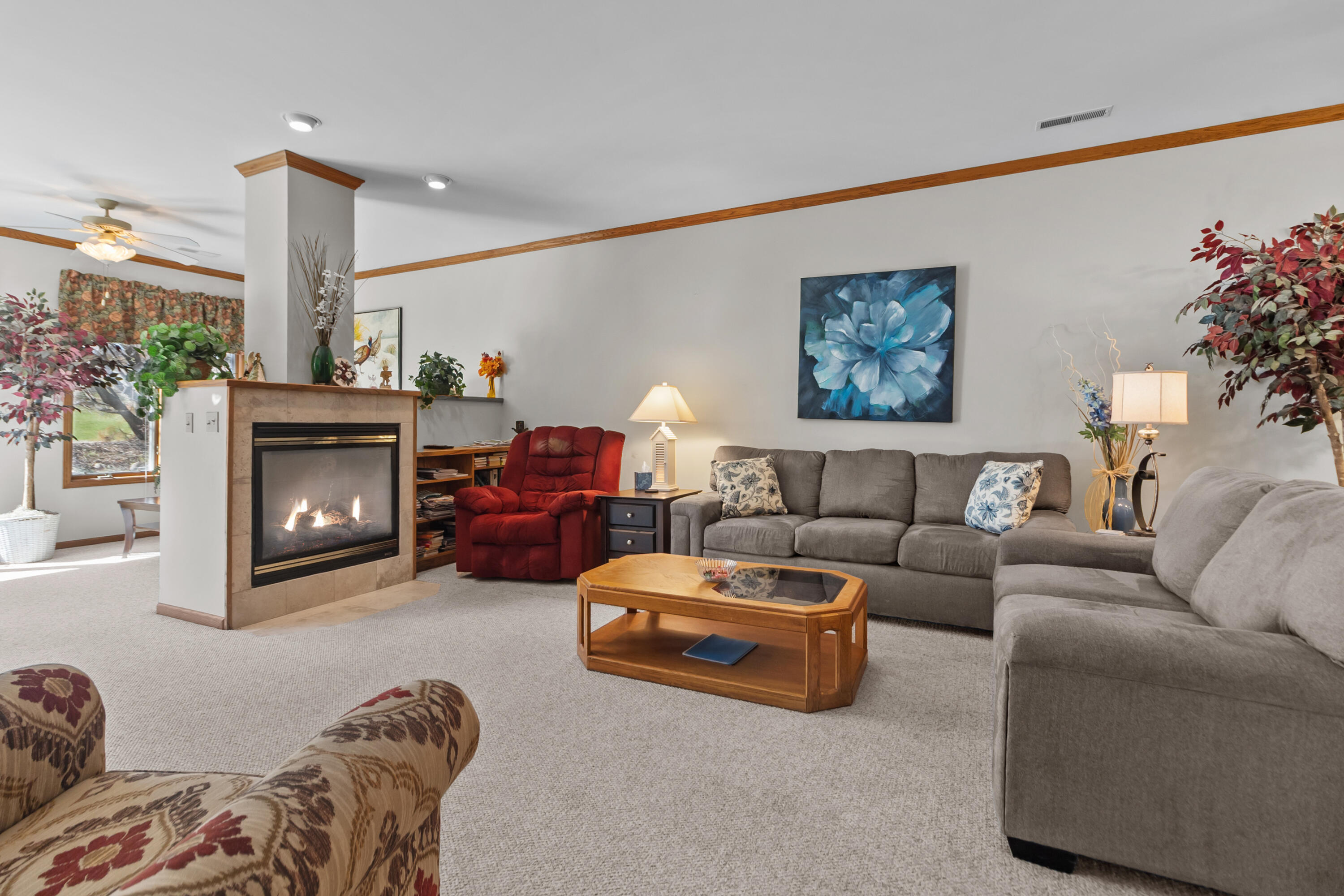 206 Potter Road, Unit 102 Elkhorn, WI 53121 - Photo 9 of 22 Cozy up by the fireplace