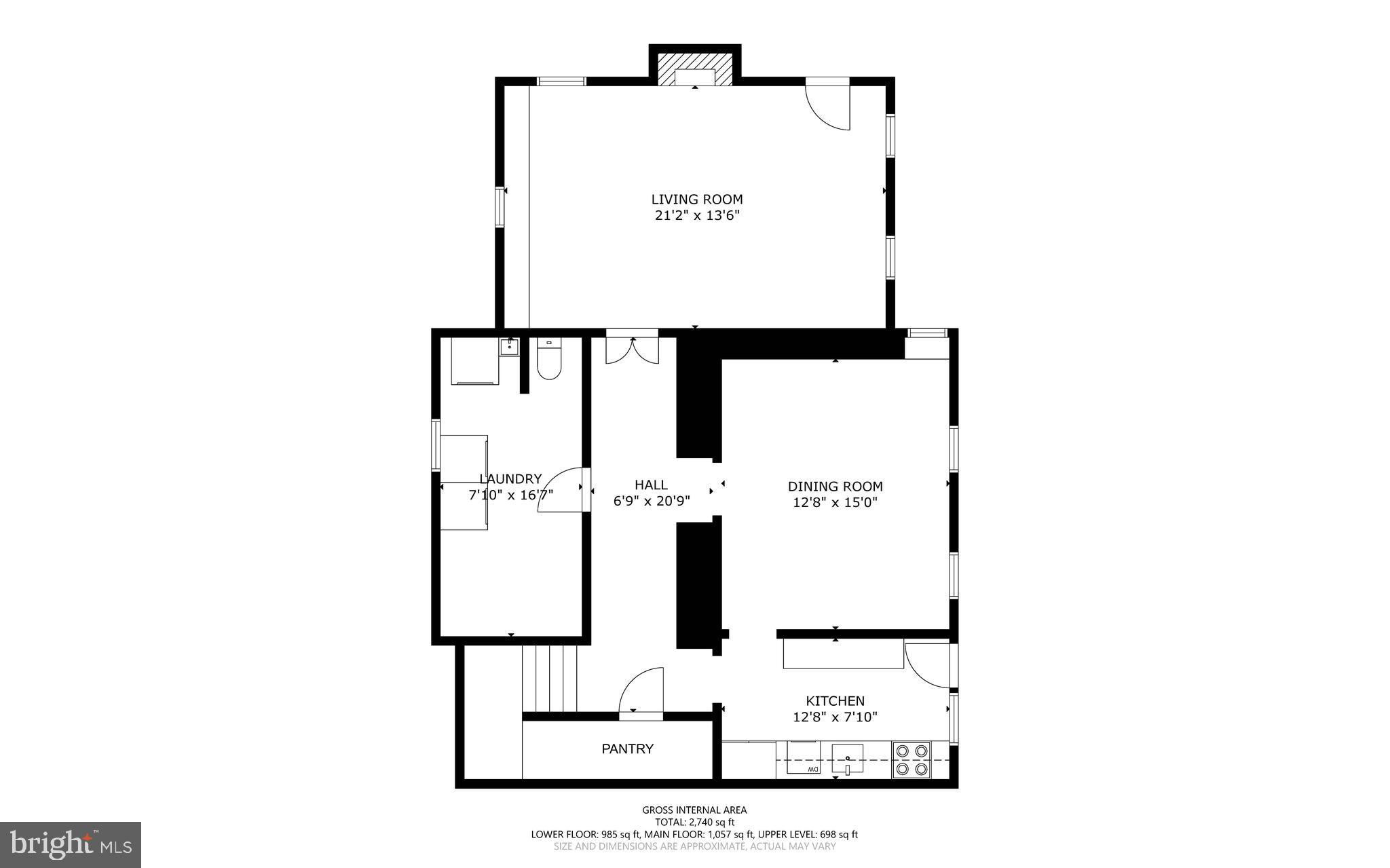 2505 Pickwick Road Baltimore, MD 21207 - Photo 46 of 48 Floor Plan - Main Level