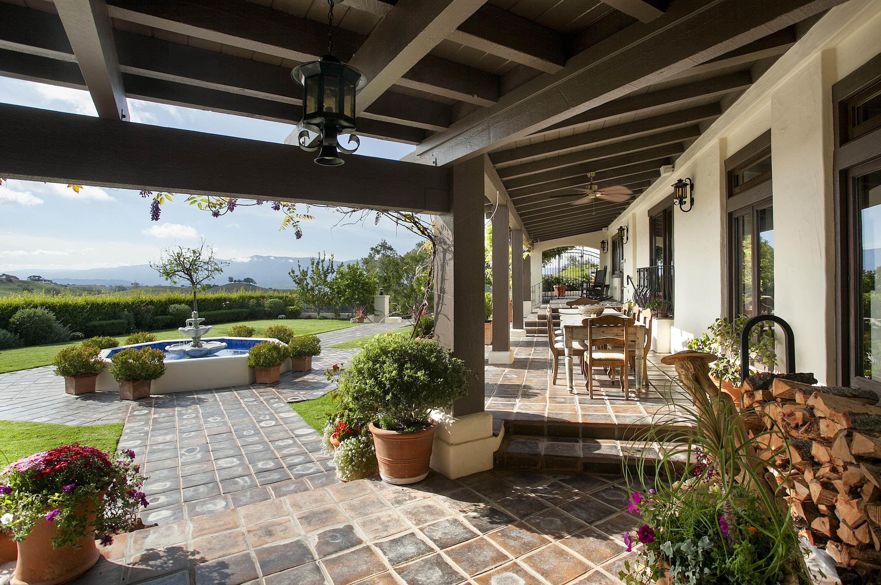 2905 Roundup Road Santa Ynez, CA 93460 - Photo 13 of 34 a building outdoor space with patio furniture and potted plants