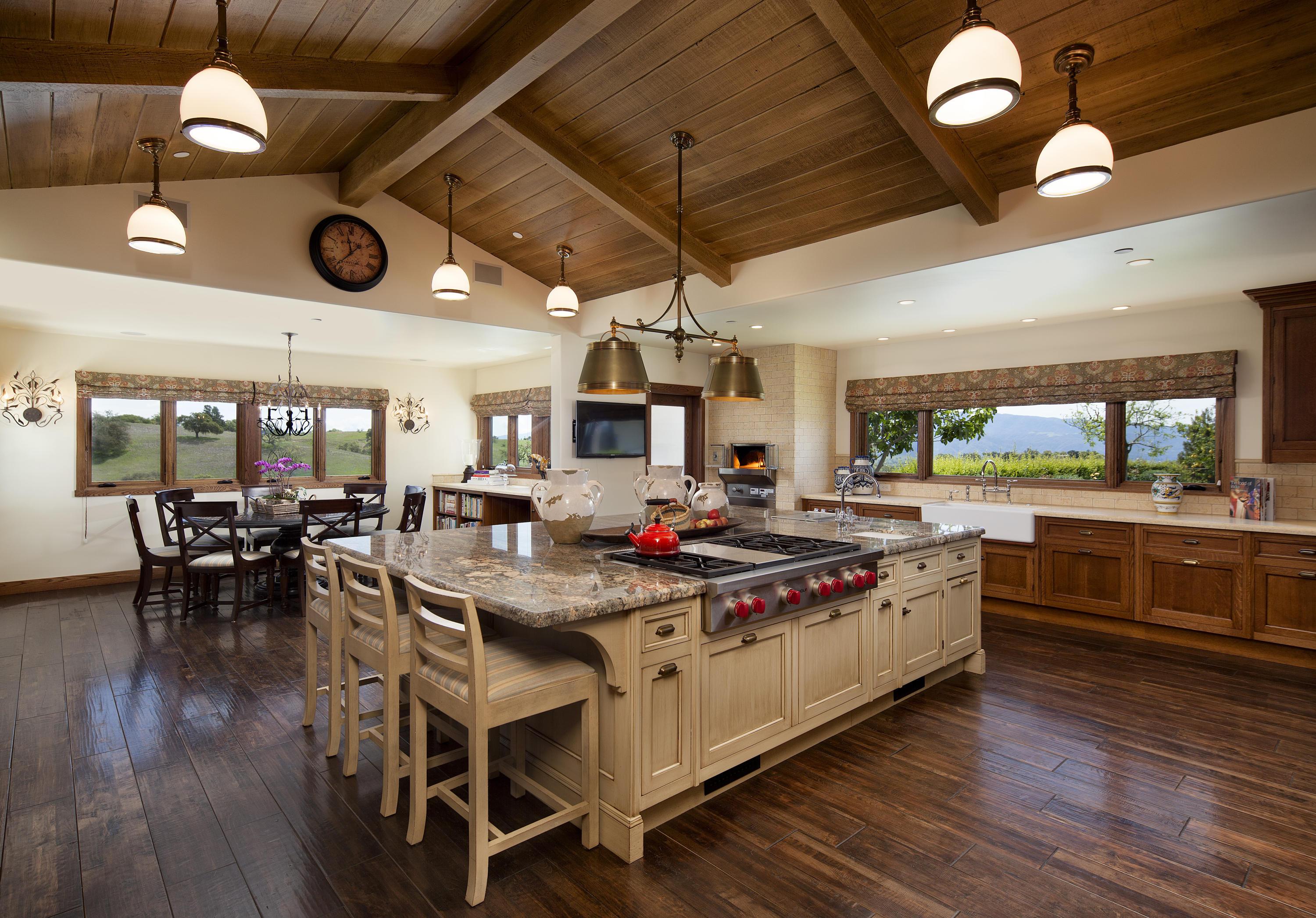 2905 Roundup Road Santa Ynez, CA 93460 - Photo 21 of 34 a kitchen with stainless steel appliances granite countertop a stove and cabinets