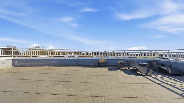 a view of balcony with city view