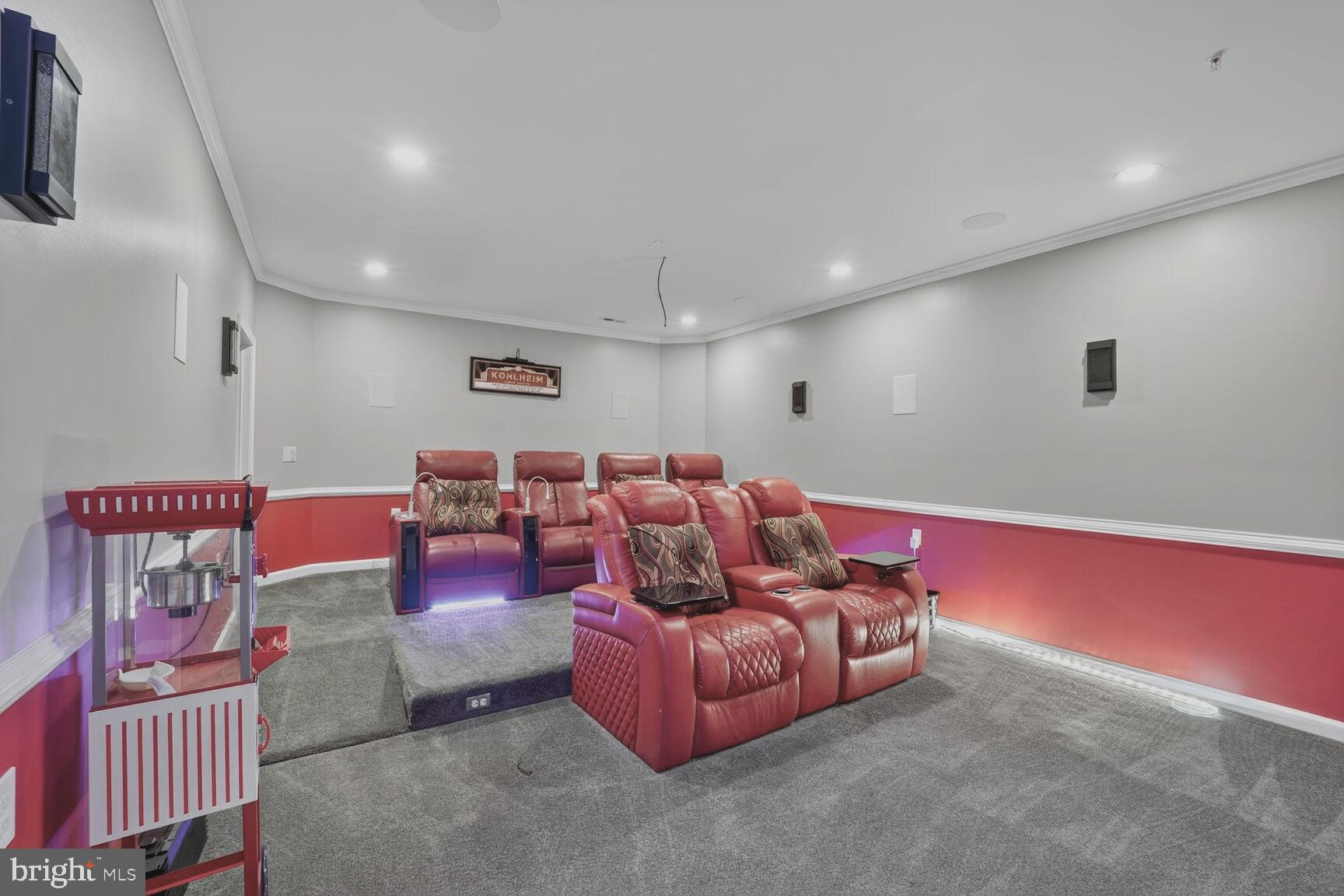 6707 Burch Hill Road Brandywine, MD 20613 - Photo 34 of 54 Relaxing Theater Room