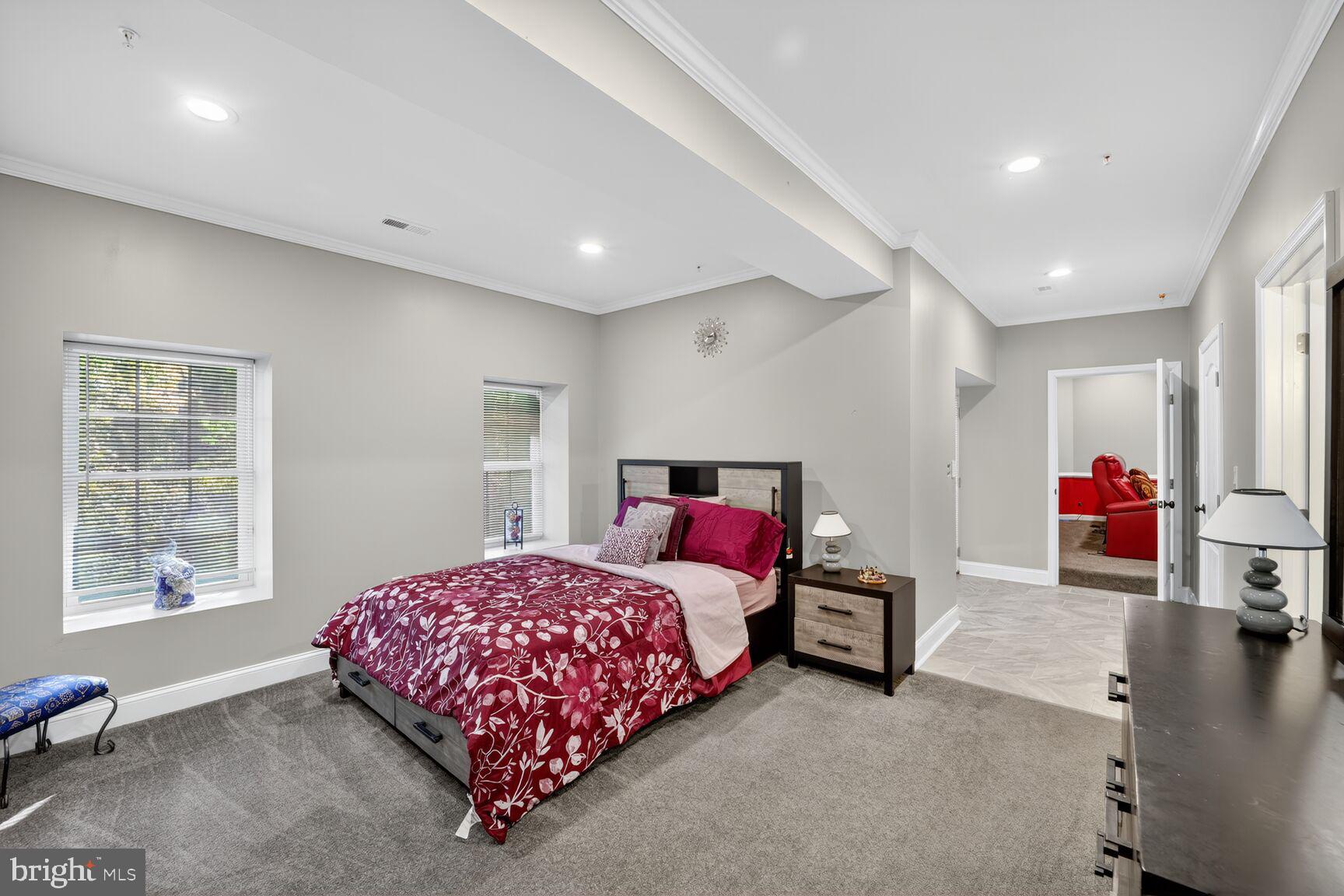 6707 Burch Hill Road Brandywine, MD 20613 - Photo 36 of 54 Bedroom 5 on Lower Level with Bathroom Access