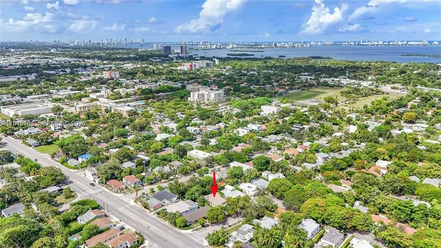 a view of a yard with an outdoor space