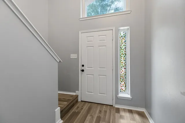 wooden floor in an empty room