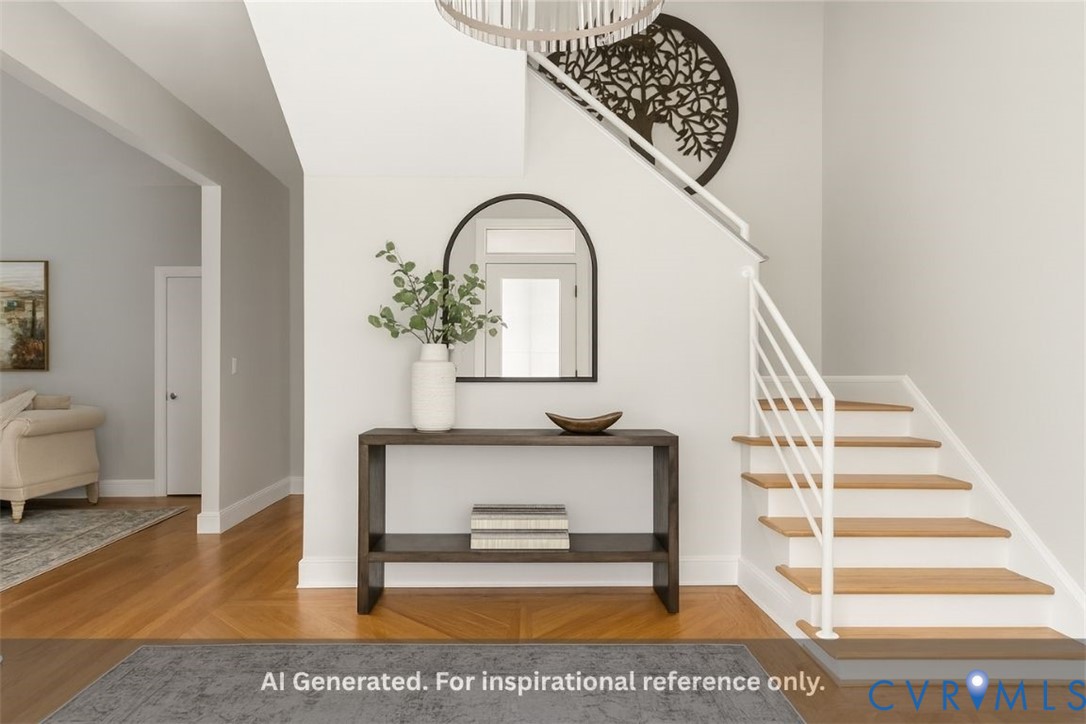 3820 Reeds Landing Circle Midlothian, VA 23113 - Photo 18 of 25 a view of entryway with wooden floor