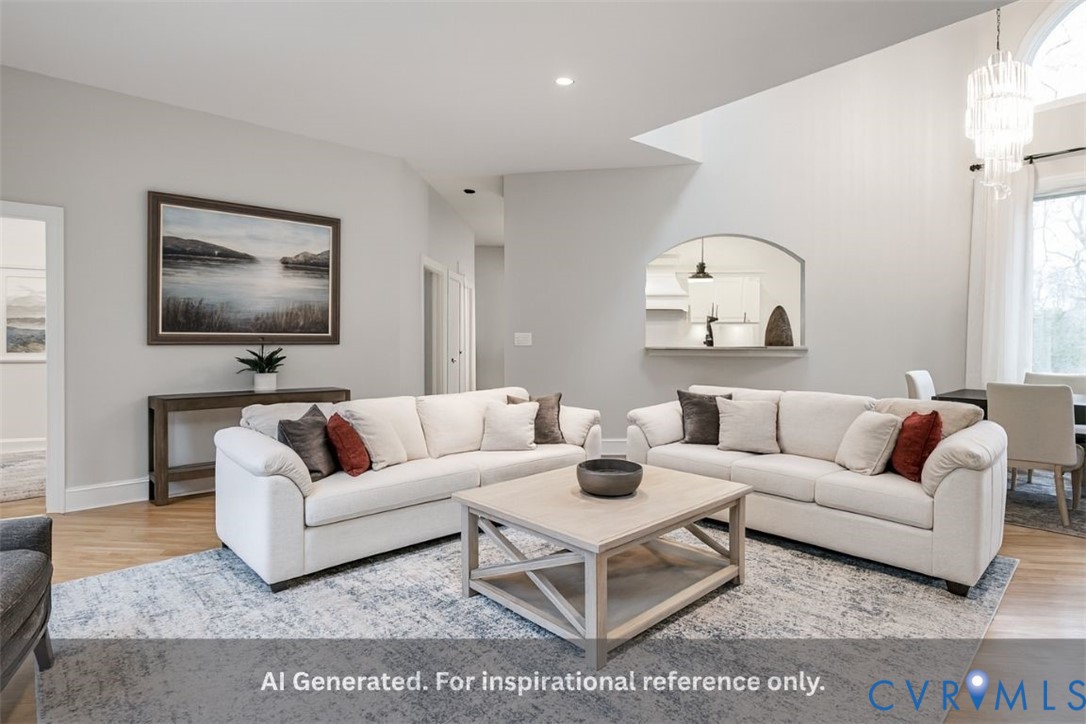 3820 Reeds Landing Circle Midlothian, VA 23113 - Photo 20 of 25 a living room with furniture a rug and a large window