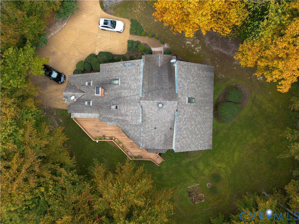 3820 Reeds Landing Circle Midlothian, VA 23113 - Photo 23 of 25 an aerial view of residential houses with outdoor space and trees all around